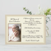 Moderne Feier zum 50. Jahrestag Einladung (Stehend Vorderseite)