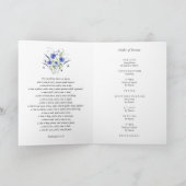 Moderne Feier zum Foto der Beerdigung geflochten Programm (Innenseite)