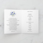 Moderne Feier zum Foto der Beerdigung geflochten Programm (Innenseite)