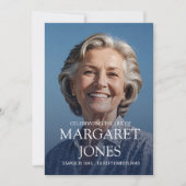 Moderne Feier zum Foto des Lebens Einladung (Vorderseite)