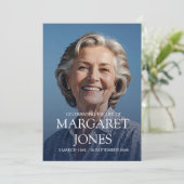 Moderne Feier zum Foto des Lebens Einladung (Stehend Vorderseite)