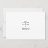 Moderne Feier zum Foto des Lebens Einladung (Rückseite)