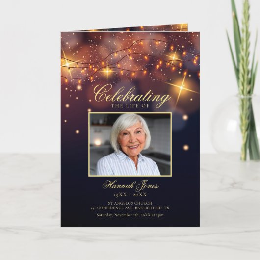 Moderne Feier zum Foto des Lebens Programm (Vorderseite)