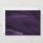 Moderne Feier zur Beerdigung von Lila Marmor Einladung (Rückseite)
