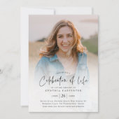 Moderne Feier zur Gedenkfeier des Lebens Einladung (Vorderseite)