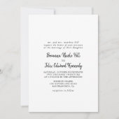 Moderne feierliche Hochzeit Einladung (Vorderseite)