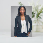 Moderne Feierlichkeiten zum Foto Gedenkfeier Karte (Stehend Vorderseite)