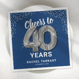 Moderne Feiern bis 40 Jahre Geburtstag von Napkins Serviette