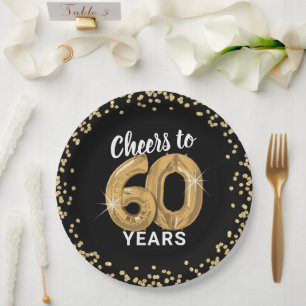 Moderne Feiern bis 60 Jahre Geburtstag Pappteller