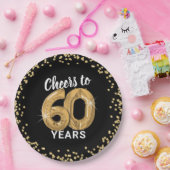 Moderne Feiern bis 60 Jahre Geburtstag Pappteller (Party)