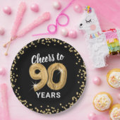 Moderne Feiern bis 90 Jahre Geburtstag Pappteller (Party)
