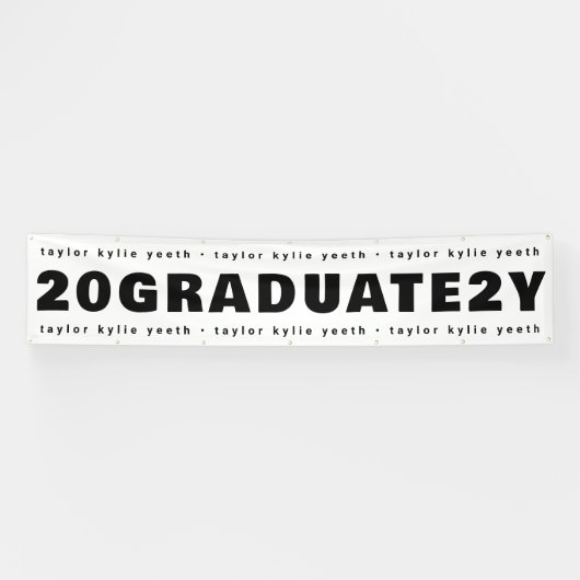 Moderne Feiern Sie Ihre Grad-Graduate-Klasse Banner (Horizontal)