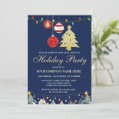 Moderne Feiertage Einladung (Stehend Vorderseite)