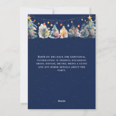 Moderne Feiertage Einladung (Rückseite)