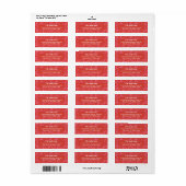 Moderne Feiertags-Bold Rot & Rosa Schleifenmuster (Vorne)