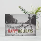 MODERNE FEIERTAGS-FOTO-KARTE DES FEIERTAGS-%PIPE% FEIERTAGSKARTE (Stehend Vorderseite)