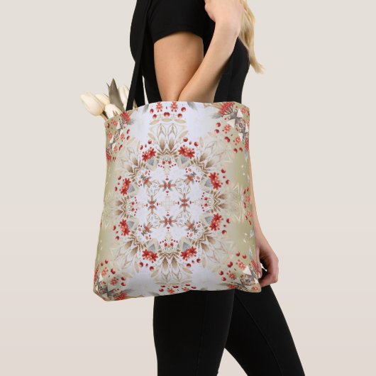 Moderne Feiertagsblumen-Tragetasche Tasche (Von Nahem)