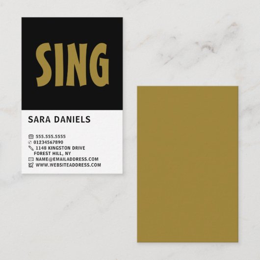 Moderne, feine, Berufliche Visitenkarte (Vorne/Hinten)