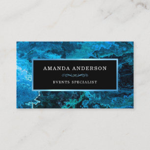 Moderne, feine blaue Farbe   Visitenkarte