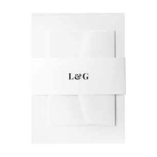 Moderne feine, elegante Ampersand Hochzeit Einladungsbanderole