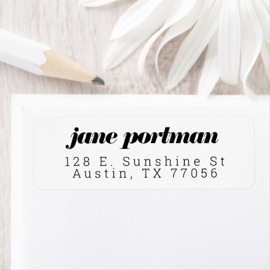 Moderne, feine Elegante Rücksendeadresse (Insitu)