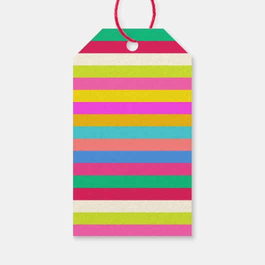 Moderne, feine Farbigkeit Personalisiert Geschenkanhänger (Rückseite)