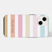 moderne feine Pastellfarbe Monogramm Case-Mate iPh iPhone Hülle (Rückseite (Horizontal))