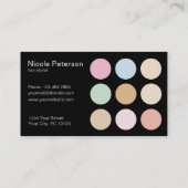 moderne feine Pastellfarben - Loyalitäts-Karte Treuekarte (Rückseite)