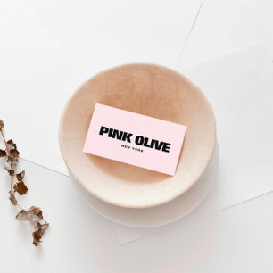 Moderne, feine schwarze Typografie Visitenkarte