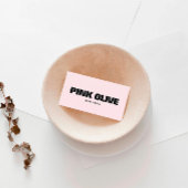 Moderne, feine schwarze Typografie Visitenkarte