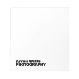 Moderne, feine Typografie Notizblock