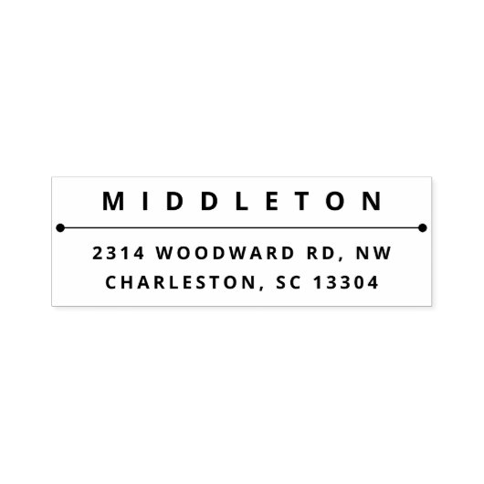 Moderne, feine Typografie Permastempel (Design)