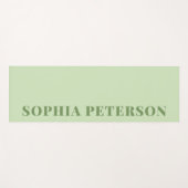 Moderne, feine Typografie zeigt grüne Gewohnheit Yogamatte (Vorderseite (Horizontal))