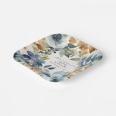 Moderne, feine Wasserfarbe Fall Blumendusche Pappteller (Gewinkelt)