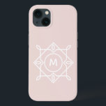 Moderne Feminine-Monogramm-Rahmen Pastellfarben Ro<br><div class="desc">Modernes,  feminines Monogramm-Design mit geometrischem Rahmen und Ihrer ersten Wahl in einem minimalen Schriftart. Das Monogramm für den Namen kann von Ihnen leicht personalisiert werden. Die Standardfarbe dieses eleganten Monogramm-Designs ist ein weiches,  rosa und weißes Rosa. Alle Farben können im Designwerkzeug geändert werden.</div>