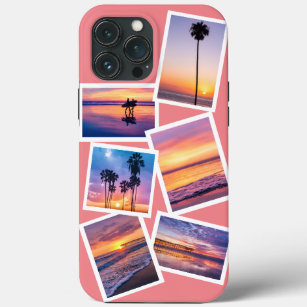 Moderne, feminine rosa, benutzerdefinierte FotoCol Case-Mate iPhone Hülle