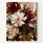 Moderne Feminine Rosa Rosa Blütenfarbe Notizblock (Rückseite)