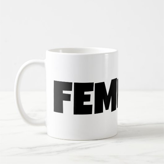 Moderne feministische Tasse Feminismus-Geschenkide (Links)