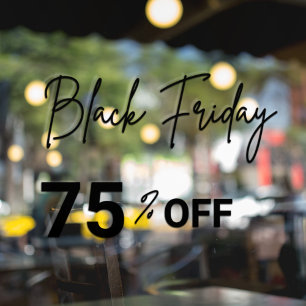 Moderne Fensterfolie für Black Friday Sale im Scha Fensteraufkleber