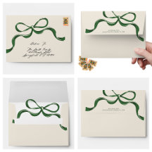Moderne Ferien Big Green Bow Weihnachtscreme