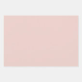 Moderne Ferien Blassrosa Weihnachtsgrün Schatten Geschenkpapier Set (Vorderseite)