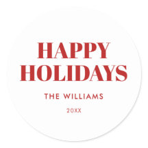 Moderne Ferien in Rot und Weiß