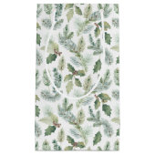 Moderne Ferien Wasserfarbenwelt Weihnachten Kleine Geschenktüte (Vorderseite)