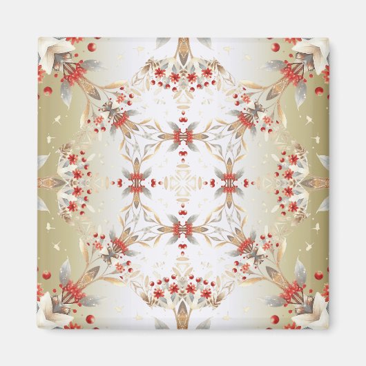 Moderne Ferienblumen Magnet (Vorne)