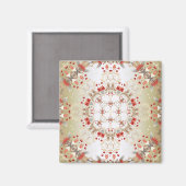 Moderne Ferienblumen Magnet (Vorderseite/Rückseite)