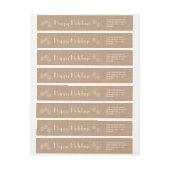 Moderne Ferienwohnung Rundschreiben - braun (Bogen)