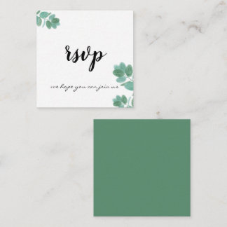 Moderne Fern Trendy Elegante Kalligrafie Botanisch Begleitkarte