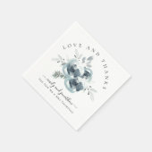 Moderne Festivals Florals Vielen Dank Namen für Ih Serviette (Ecke)