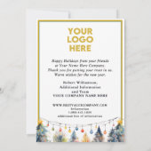 Moderne Festivals-Website Business-Urlaubskarte Feiertagskarte (Rückseite)