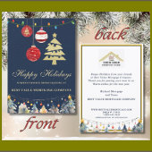 Moderne Festivals-Website Business-Urlaubskarte Feiertagskarte